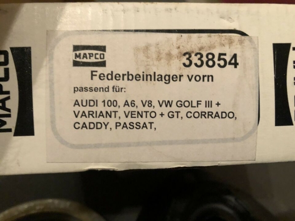 Mapco Federbeinlager vorne 33854 Audi 100, A6 C4, VW Golf 3, ..